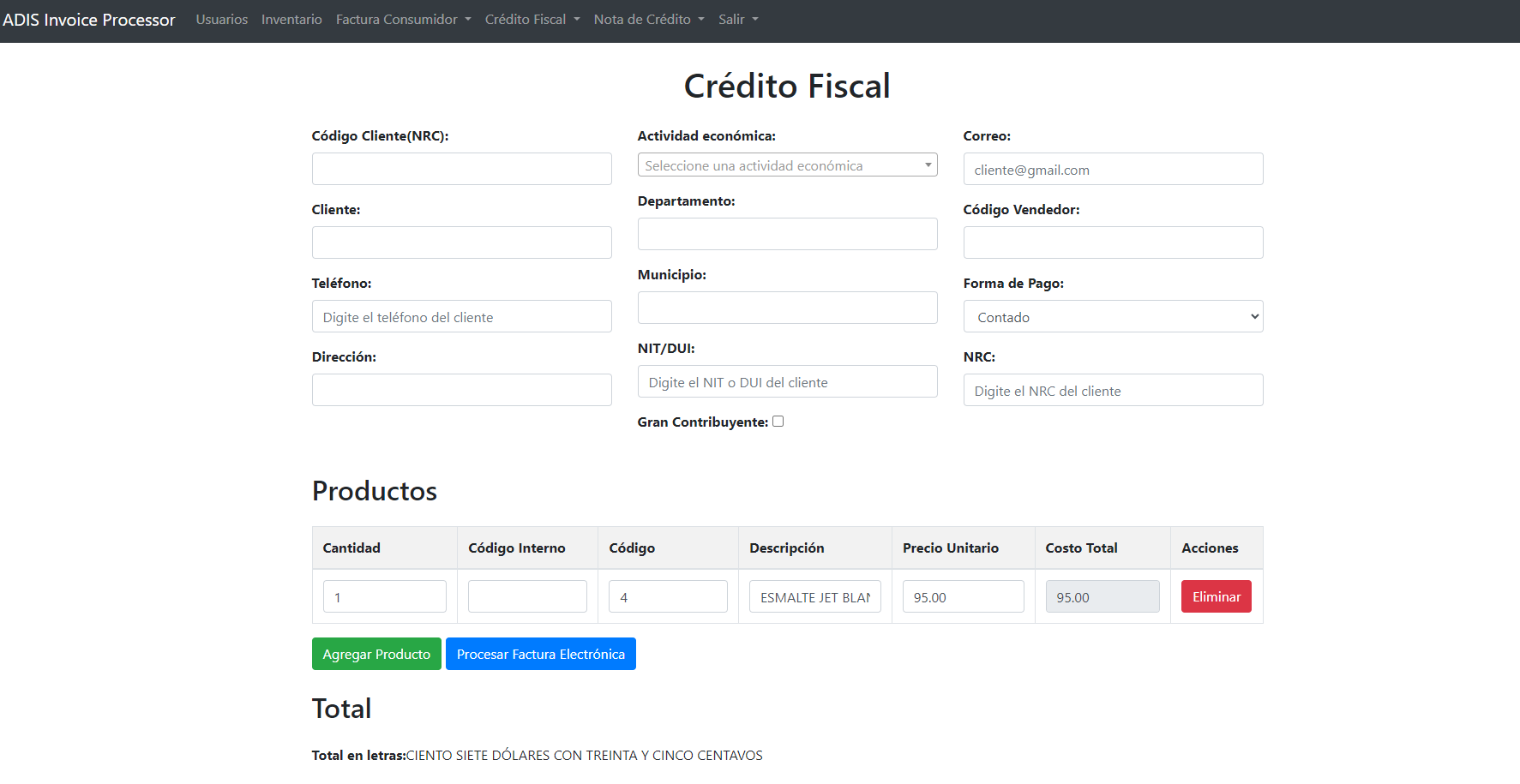 Invoice processor